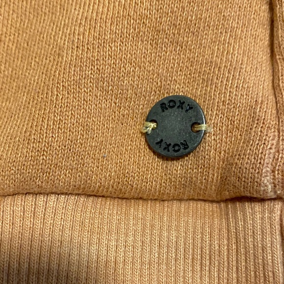 Roxy XL Tie Dye Yellow and Brown Hoodie Sweatshirt Pullover - Picture 5 of 8